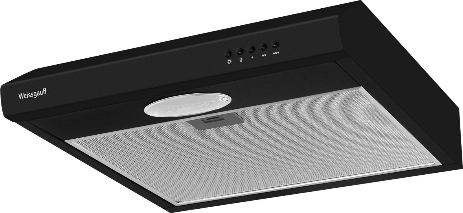 Вытяжка козырьковая Weissgauff Cover 50 черный управление: кнопочное