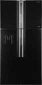 Холодильник Hitachi R-W660PUC7X GBK 2-хкамерн. черный глянц. инвертер