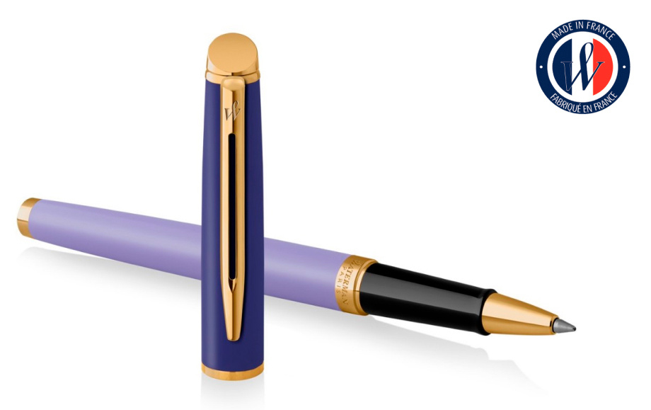 Ручка роллер Waterman Hemisphere Colour Blocking (2179922) Purple GT F черн. черн. подар.кор.