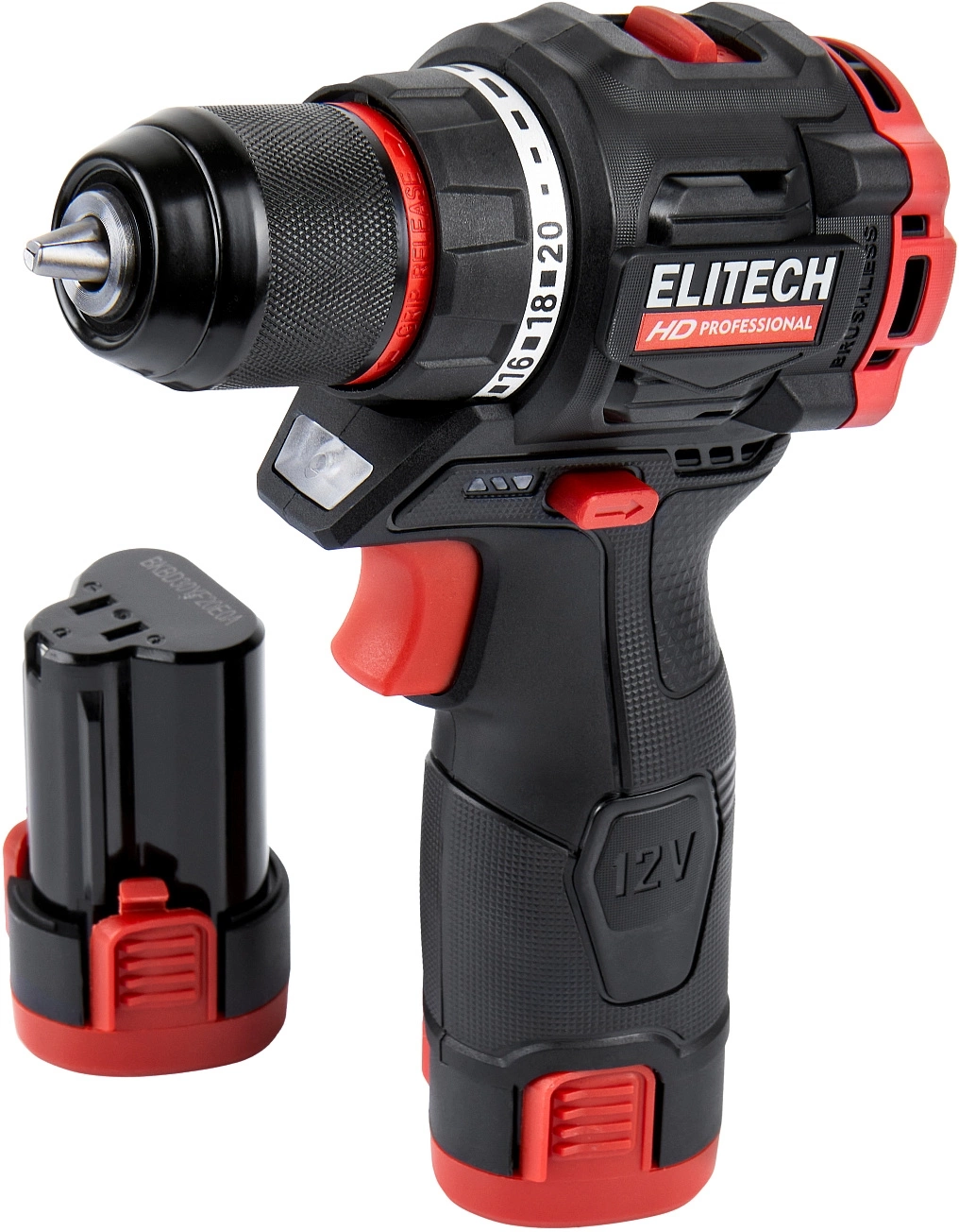 Дрель-шуруповерт Elitech CD 12L2 (E2201.038.01) 24Вт аккум. патрон:быстрозажимной (кейс в комплекте) (205713)