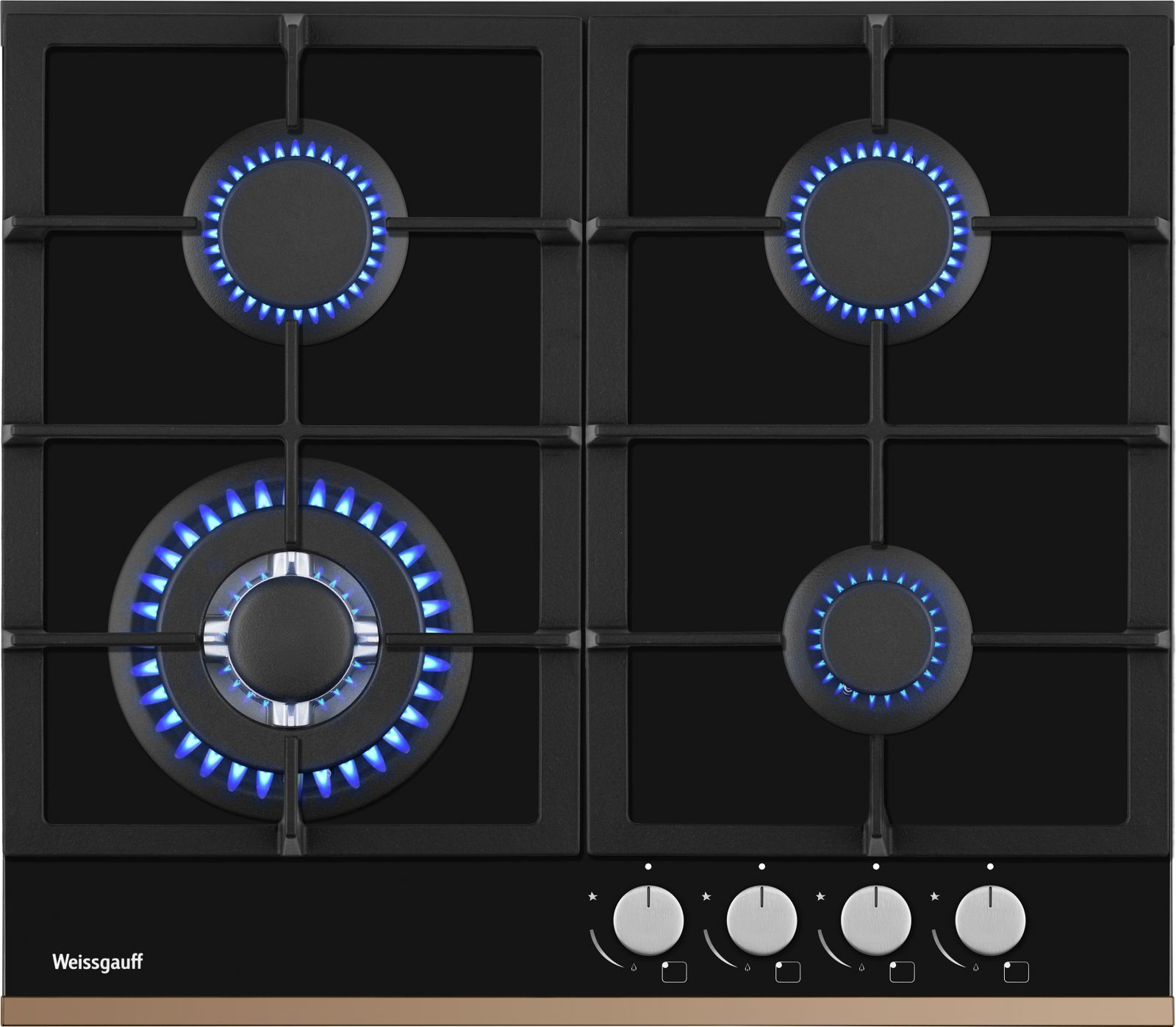 Газовая варочная поверхность Weissgauff HGG 649 BGRG черный
