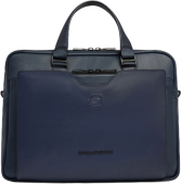 Деловая сумка мужская Piquadro Ael CA6920S142/BLU с отделением для ноутбука 14" синяя натур.кожа