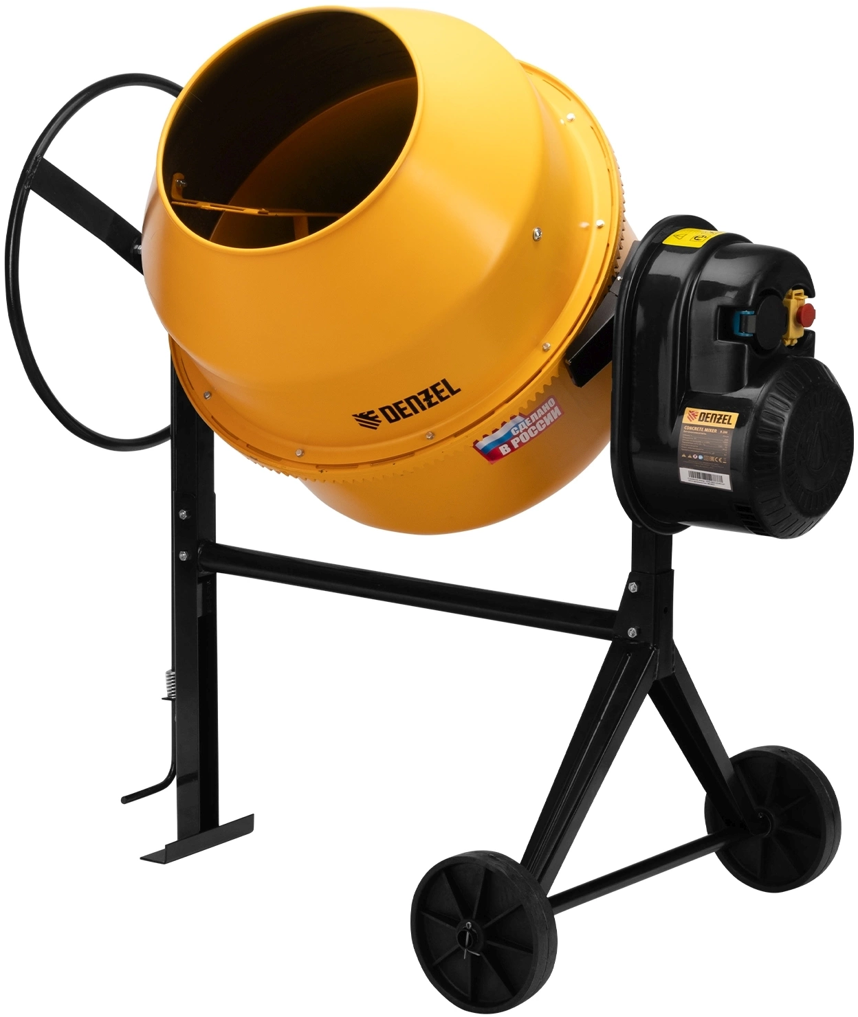 Бетономешалка Denzel B-200 электрич. бар.:200л г.р.:110л 1000Вт (95424)