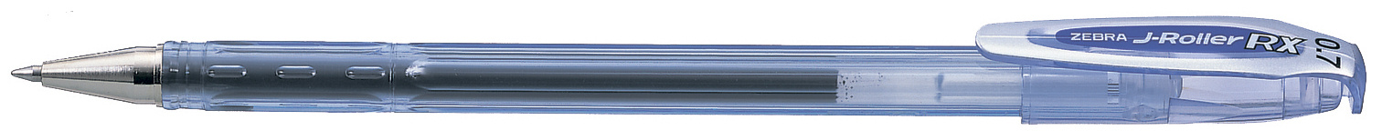 Ручка гелев. Zebra J-Roller RX (17772) синий d=0.7мм син. черн. сменный стержень линия 0.5мм