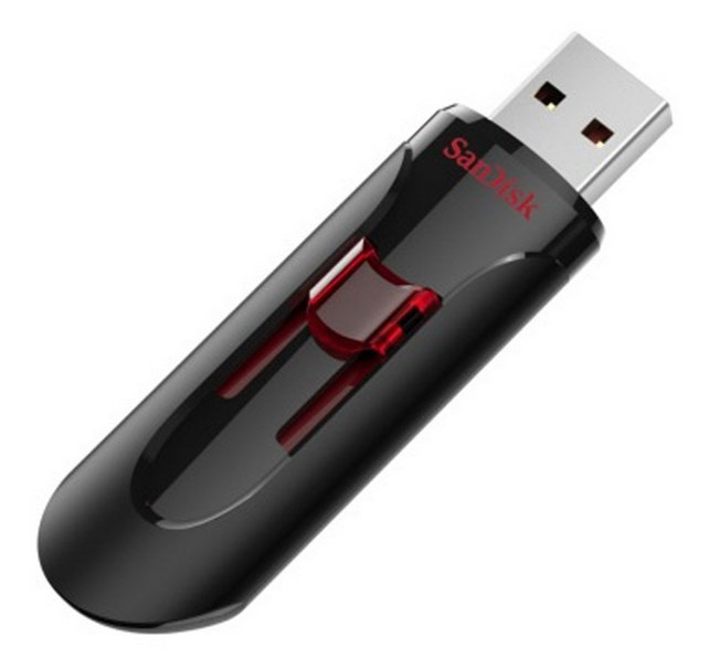 Флеш Диск Sandisk 256GB Cruzer Glide SDCZ600-256G-G35 USB3.0 черный/красный