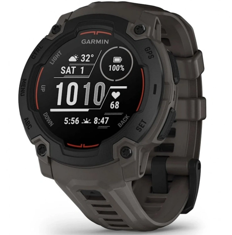Смарт-часы Garmin Instinct E 45мм 1.4" AMOLED корп.черный рем.черный разм.брасл.:132-213мм (010-02933-00)