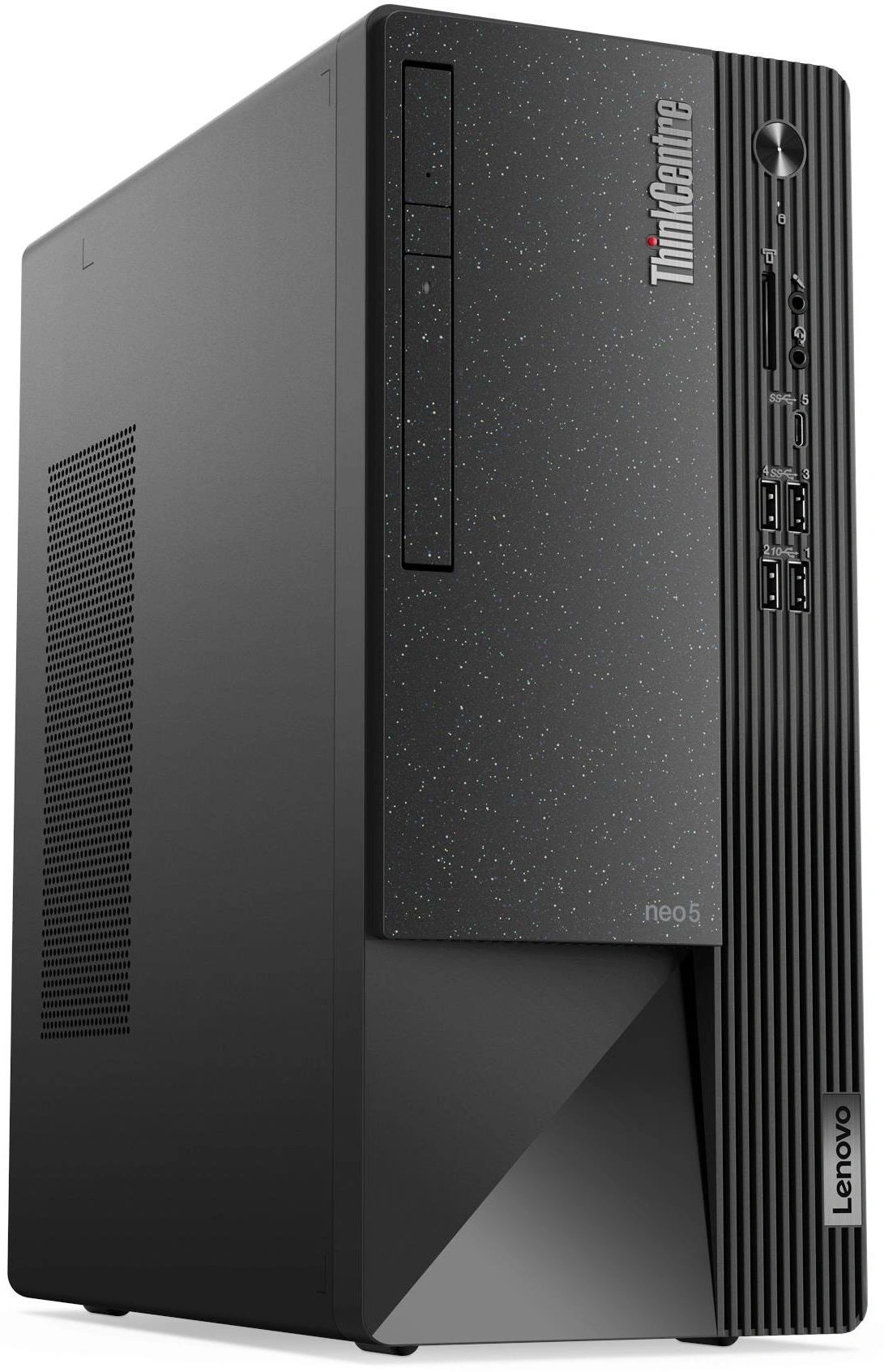 ПК Lenovo ThinkCentre Neo 50t MT i5 12400 (2.5) 8Gb SSD256Gb UHDG 730/DVDRW CR без ОС GbitEth WiFi BT 260W мышь клавиатура черный (11SE001WIV)