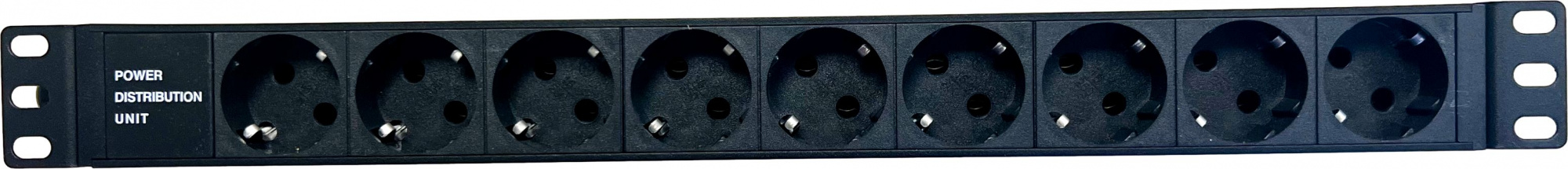 Блок распределения питания NTSS NTSS-PDU-DA2037 гор.размещ. 9xSchuko базовые 16A клеммная колодка