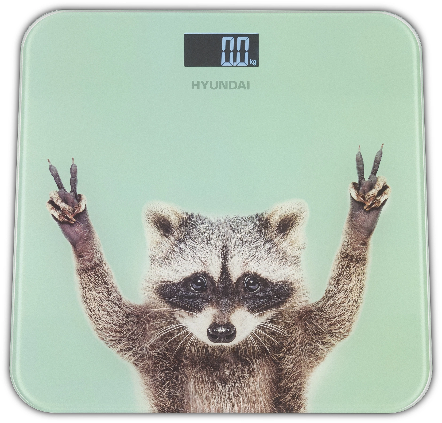 Весы напольные электронные Hyundai H-BS03589 макс.180кг мятный