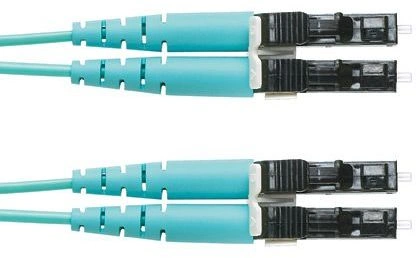 Патч-корд Panduit Opti-Core FX2ELLNSNSNM003 2x50/125 OM3 LC дуплекс-SC дуплекс 3м LSZH аквамарин