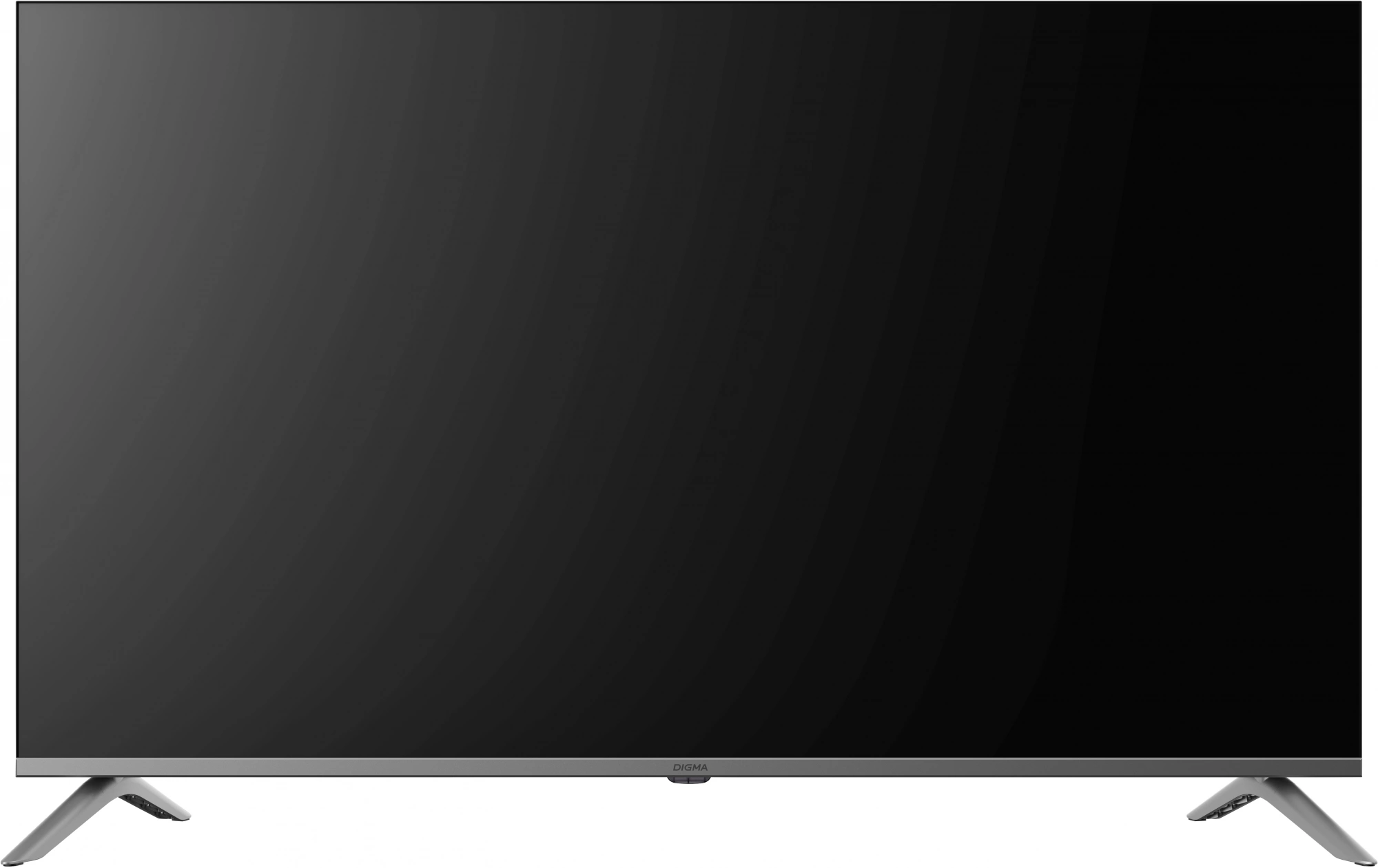 Телевизор LED Digma 50" DM-LED50UBB41 Android TV Frameless Metal темно-серебристый/серебристый 4K Ultra HD 60Hz DVB-T DVB-T2 DVB-C DVB-S DVB-S2 USB WiFi Smart TV