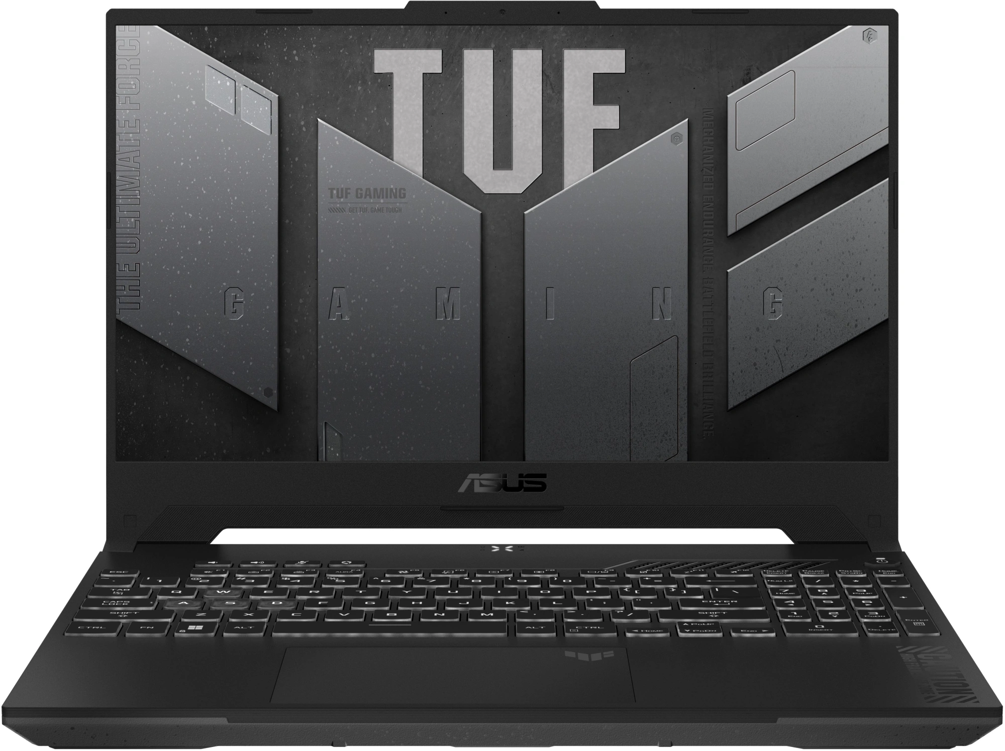 Ноутбук Asus TUF Gaming F15 FX507ZI4-LP041 Core i7 12700H 32Gb SSD1Tb NVIDIA GeForce RTX4070 8Gb 15.6" IPS FHD (1920x1080) без ОС grey WiFi BT Cam (90NR0FV7-M003H0)