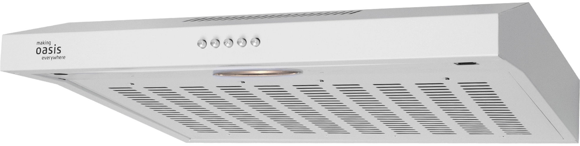 Вытяжка козырьковая Oasis PO-60W белый управление: кнопочное (1 мотор)