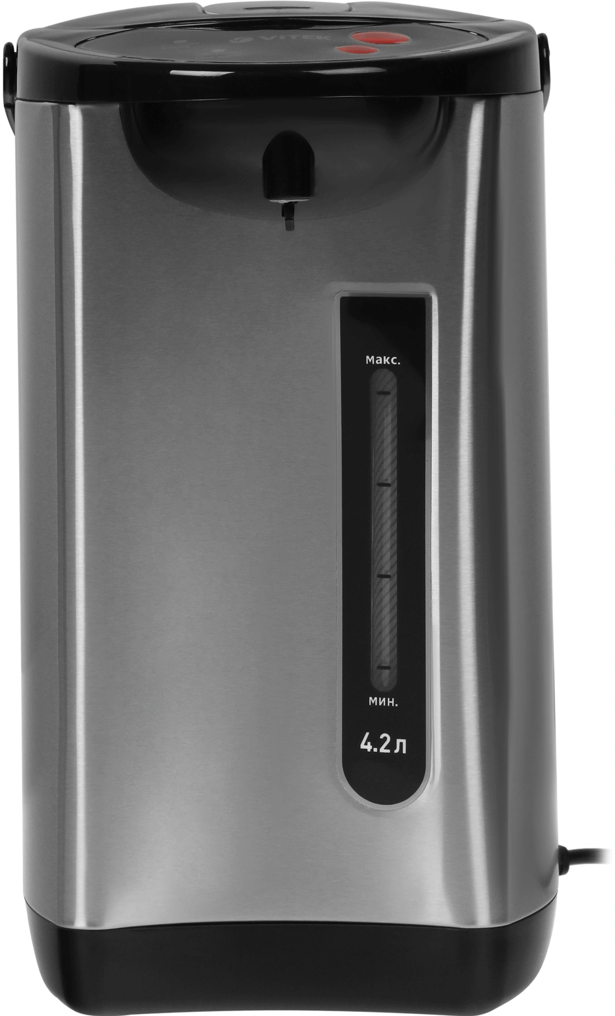 Термопот Vitek VT-7101 4.2л. 730Вт черный/серебристый