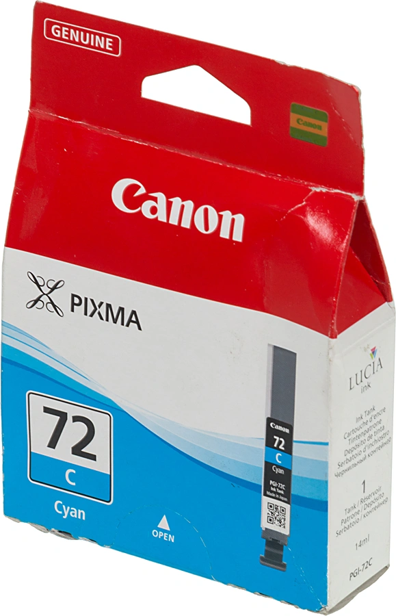 Картридж струйный Canon PGI-72C 6404B001 голубой (525стр.) для Canon PRO-10