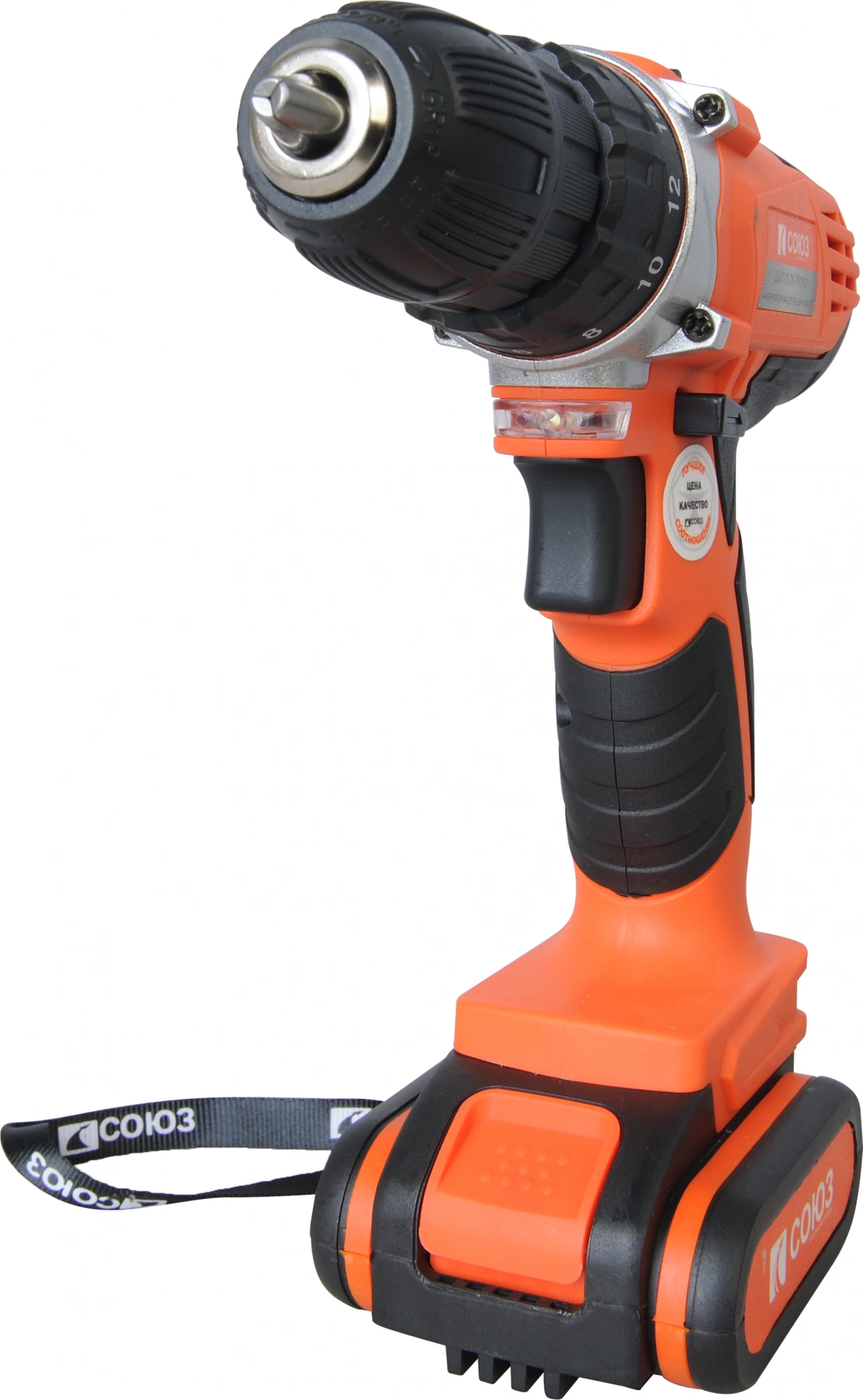 Дрель-шуруповерт Союз ДШС-12-2К-ПРОМО аккум. патрон:быстрозажимной (кейс в комплекте)