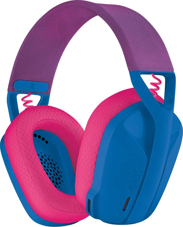 Наушники с микрофоном Logitech G435 голубой/розовый накладные BT/Radio оголовье (981-001065)