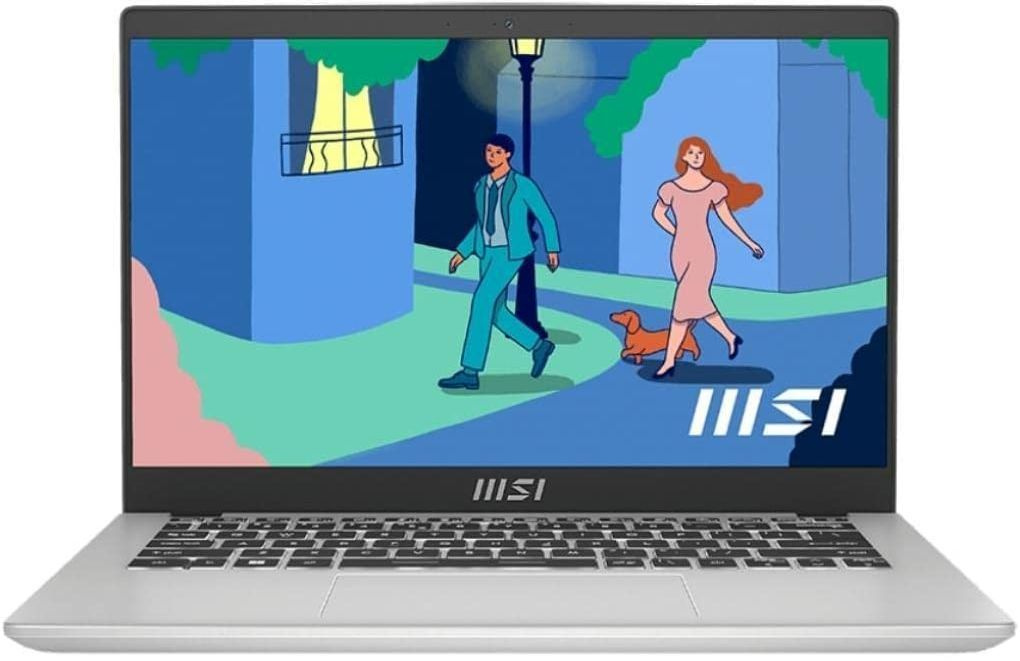 Ноутбук MSI Modern 14 C12M-239RU Core i5 1235U 8Gb SSD512Gb Intel Iris Xe graphics 14" IPS FHD (1920x1080) Windows 11 Home silver WiFi BT Cam (9S7-14J111-239)