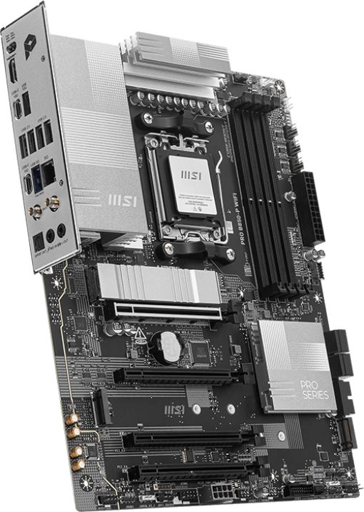 Материнская плата MSI PRO B850-P WIFI  SocketAM5 AMD B850 4xDDR5 ATX AC`97 8ch(7.1) 5Gigabit RAID+HDMI