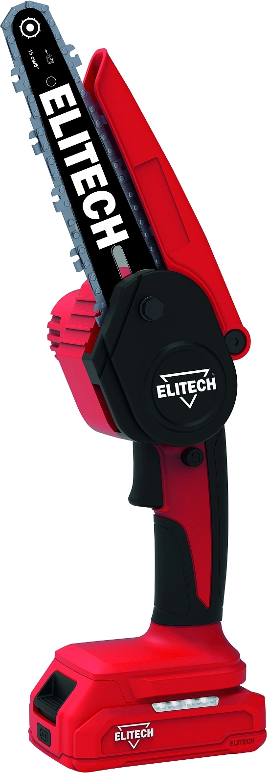 Цепная пила Elitech ПА 206К (E1611.018.00) дл.шины:6" (15cm) 1аккум. ЗУ (205459)