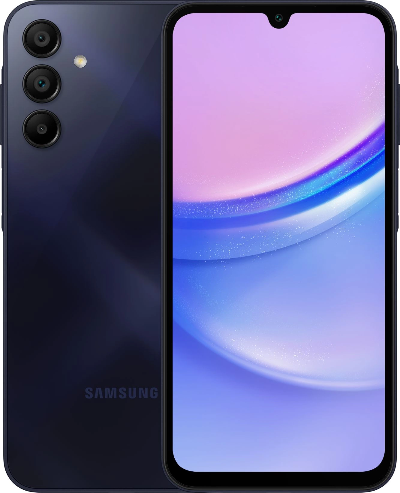 Смартфон Samsung SM-A155F Galaxy A15 256Gb 8Gb темно-синий моноблок 3G 4G 2Sim 6.5" 1080x2340 Android 14 50Mpix 802.11 a/b/g/n/ac NFC GPS GSM900/1800 GSM1900 TouchSc microSD max1024Gb