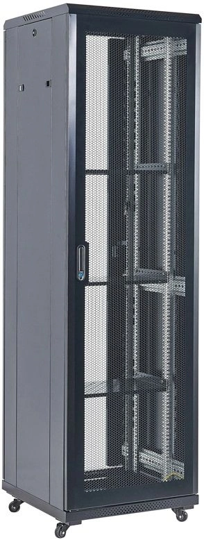 Шкаф серверный Rexant (04-4268-232) напольный 42U 600x800мм пер.дв.перфор. задн.дв.перфор. черный 230град. 2055мм металл