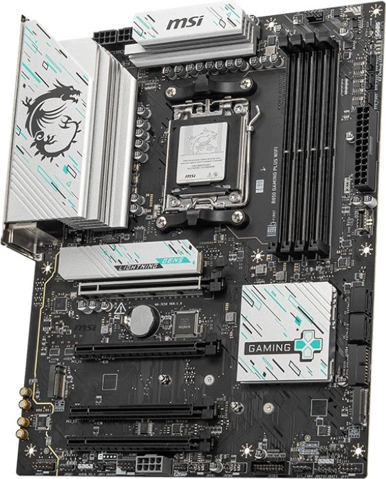 Материнская плата MSI B850 GAMING PLUS WIFI  SocketAM5 AMD B850 4xDDR5 ATX AC`97 8ch(7.1) 5Gigabit RAID+DP