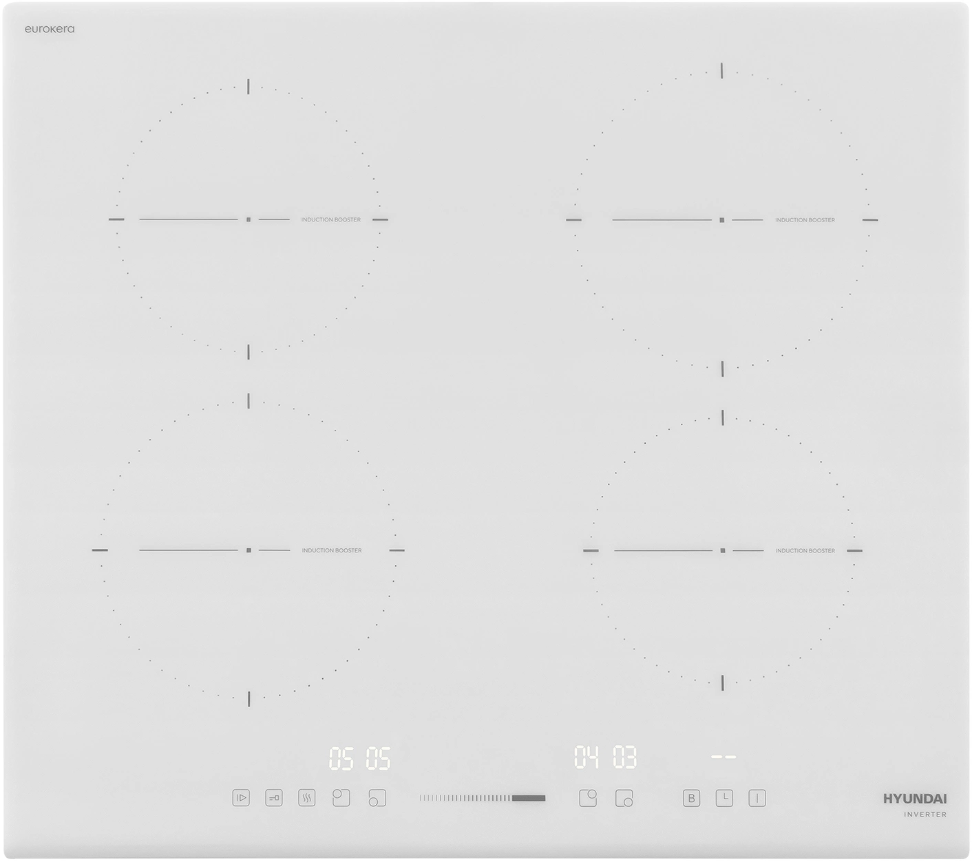 Индукционная варочная поверхность Hyundai HHI 6752 WG белый