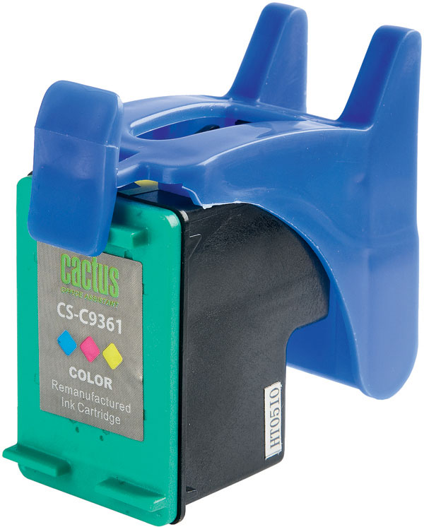Картридж струйный Cactus CS-C9361 №136 многоцветный (18мл) для HP DJ 5443/D4163/DJ 6313/PS 2573/C3183/C4183/D5163/1513/1513s с чипом