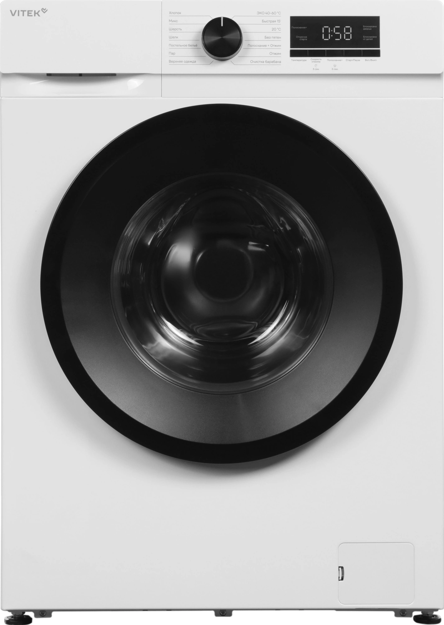 Стиральная машина Vitek VT-WSE6001 класс: A+++ загр.фронтальная макс.:6кг белый инвертор