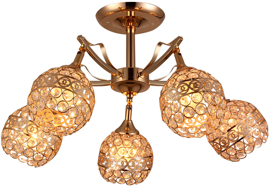 Люстра Hiper Ravenna H101-5 потолоч. золотистый