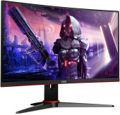 Монитор AOC 23.6" Gaming C24G2AE черный/красный VA LED 16:9 HDMI M/M матовая 250cd 178гр/178гр 1920x1080 165Hz FreeSync Premium VGA DP FHD 3.84кг