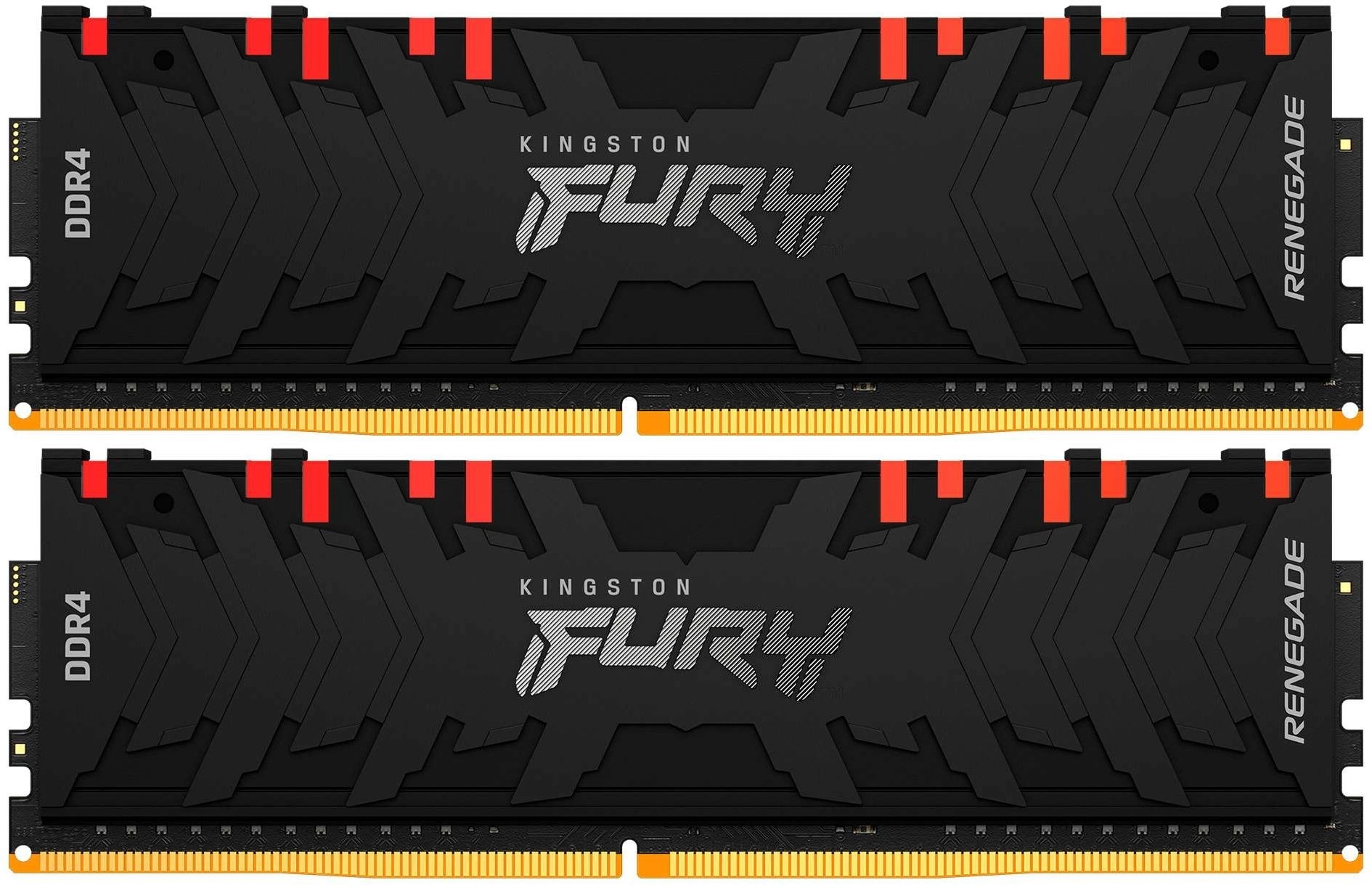 Память DDR4 2x8GB 4000MHz Kingston KF440C19RBAK2/16 Fury Renegade RGB RTL Gaming PC4-32000 CL19 DIMM 288-pin 1.35В kit single rank с радиатором Ret