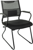 Кресло Бюрократ CH Balance-Av черный Elastic-102 TW-11 сетка/ткань полозья металл черный
