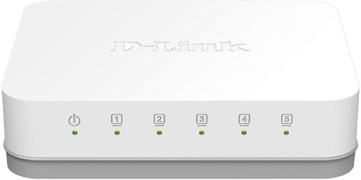 Коммутатор D-Link DGS-1005A/F1A 5x1Гбит/с неуправляемый