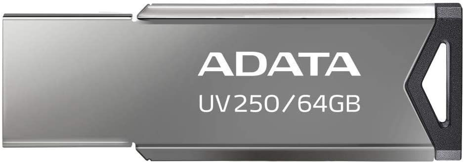 Флеш Диск A-Data 64GB UV250 AUV250-64G-RBK USB2.0 серебристый