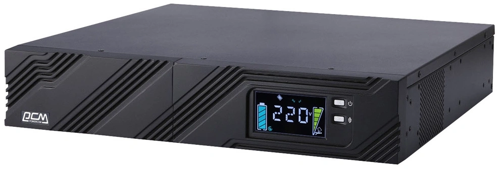 Источник бесперебойного питания Powercom Smart King Pro+ SPR-1000 LCD 800Вт 1000ВА черный