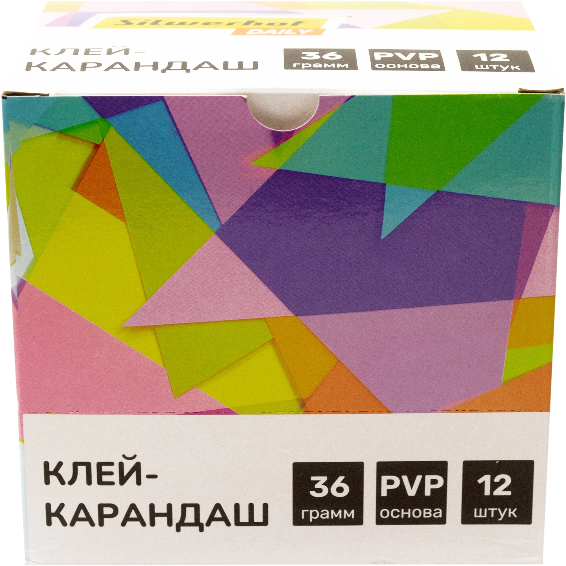 Клей-карандаш Silwerhof Daily 36гр ПВП дисплей картонный