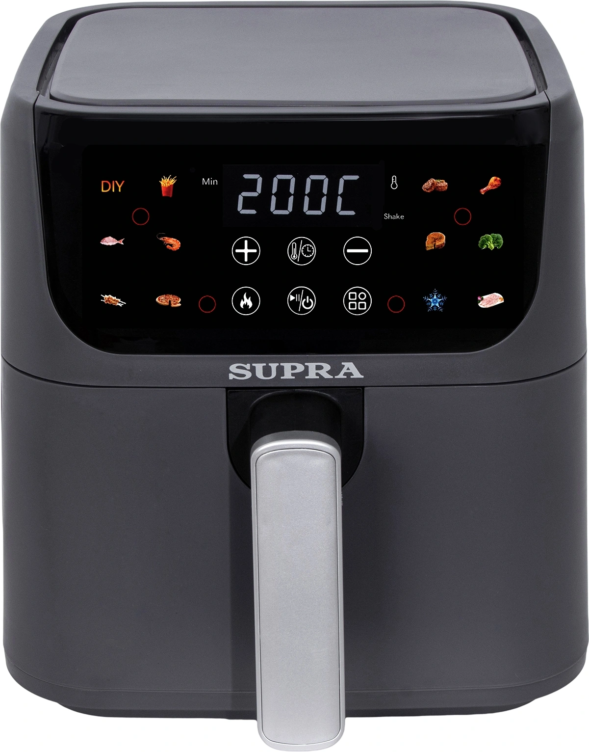 Аэрогриль Supra GS-7630 4.5л 1500Вт серый