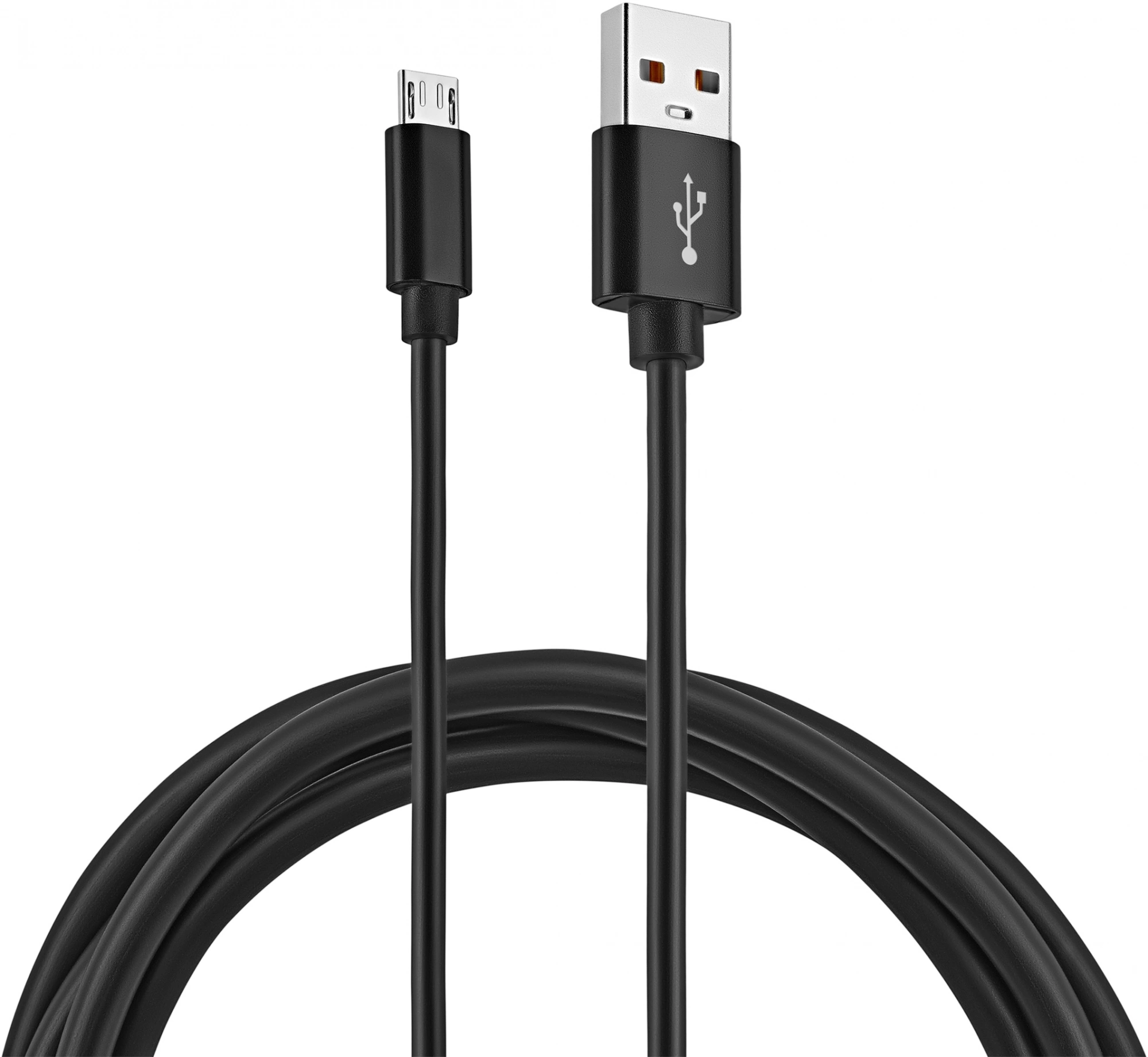 Кабель KingPrice KP-microUSB-2.4A-1m USB (m)-micro USB (m) 1м черный