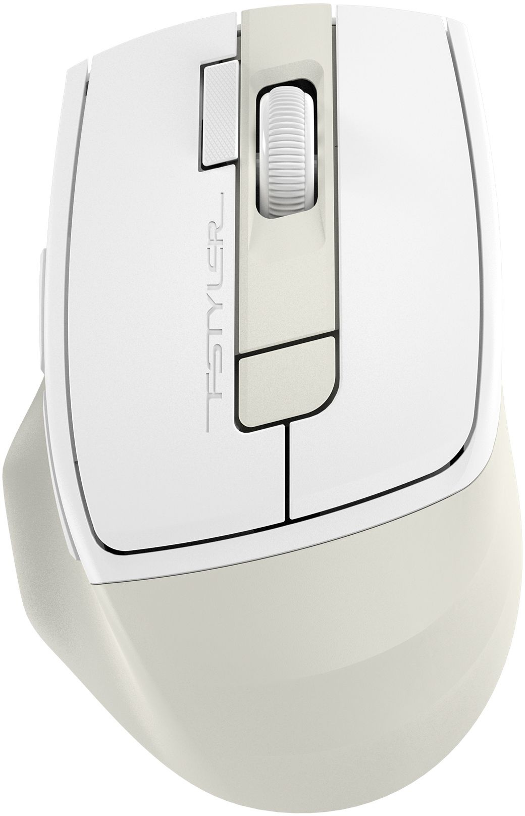 Мышь A4Tech Fstyler FB45CS Air бежевый оптическая 2000dpi silent беспров. BT/Radio USB 7but (FB45CS AIR USB (CREAM BEIGE))