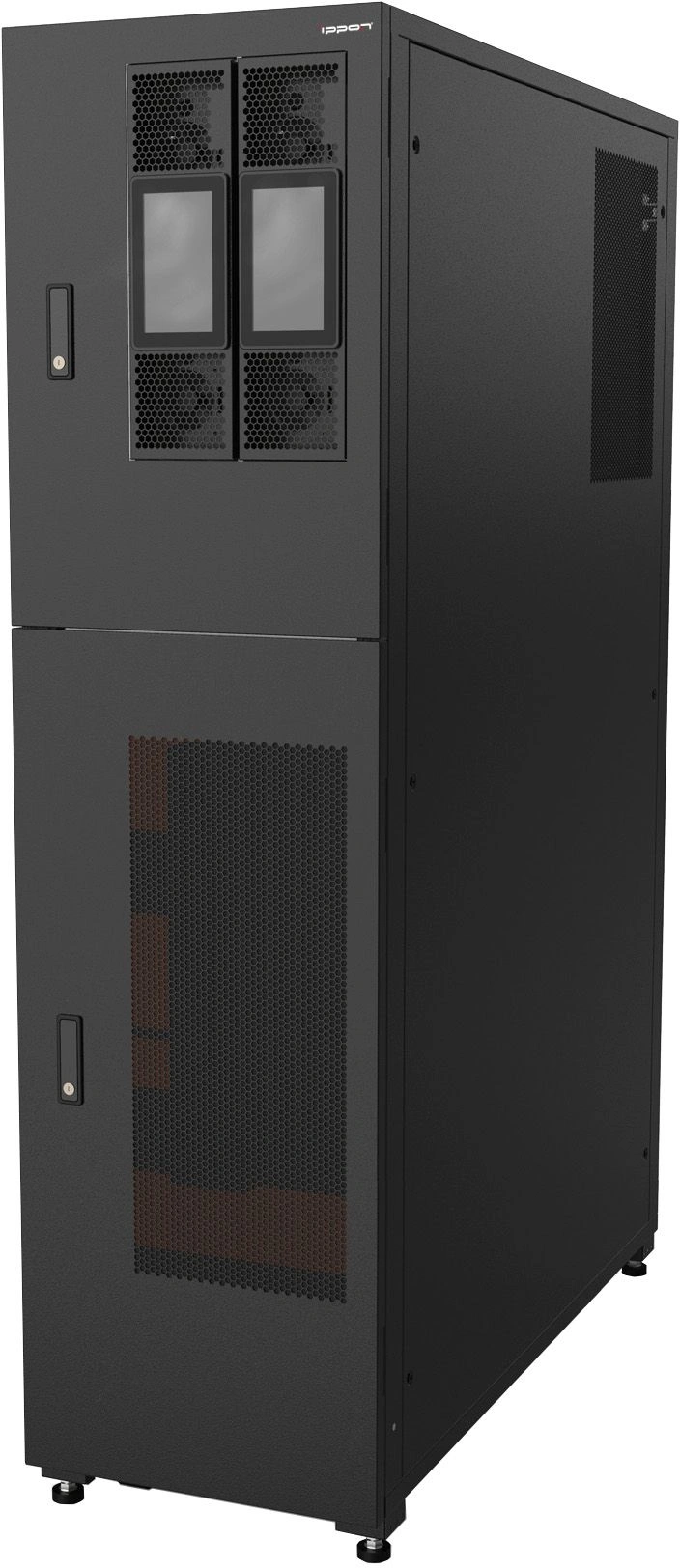 Шкаф системный Ippon Intatum RT Integrated Cabinet 2068220 напольный 1800мм 470мм 1200мм черный
