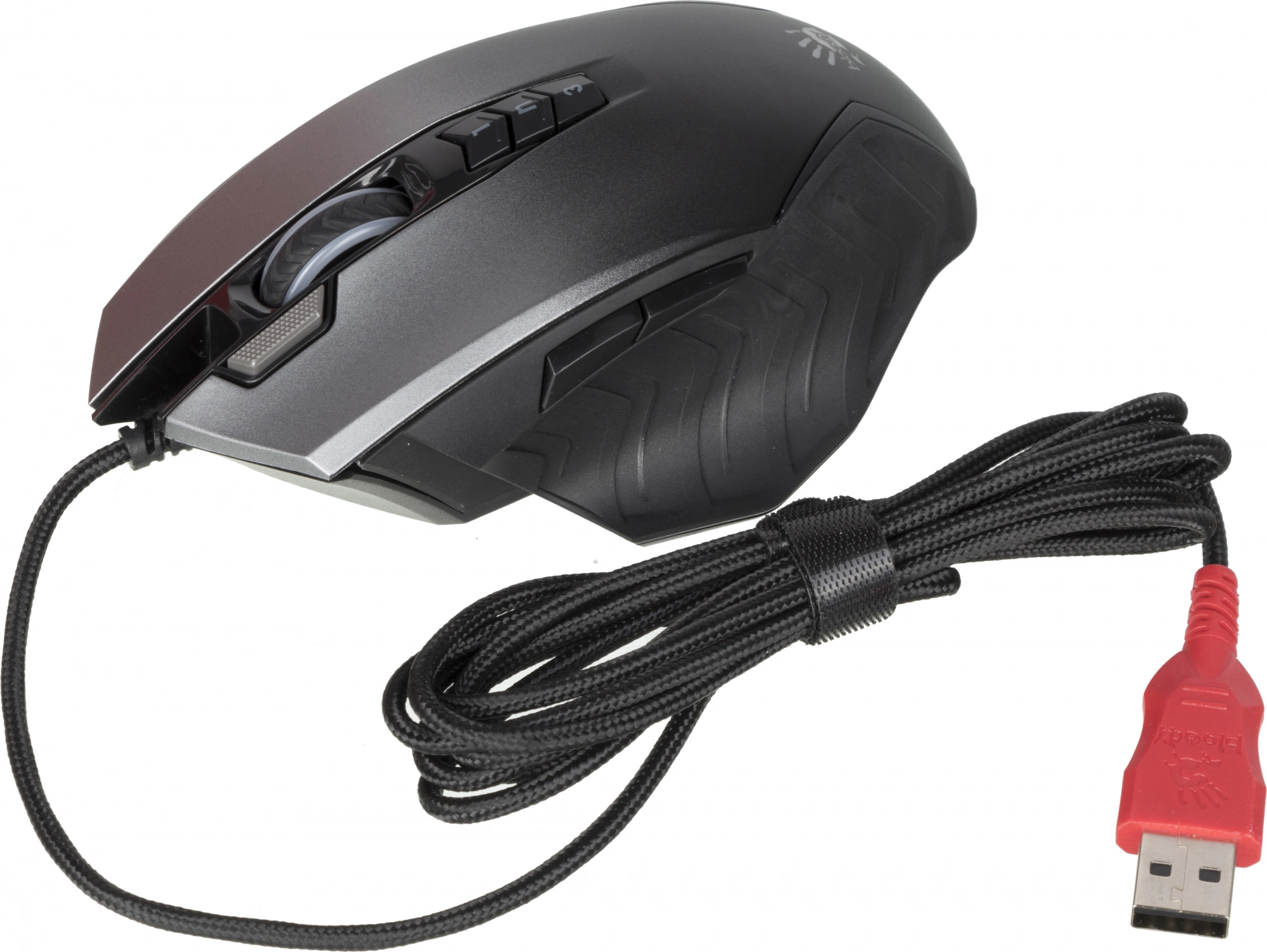 Мышь A4Tech Bloody J95s серый оптическая 8000dpi USB 9but (J95S GREY)
