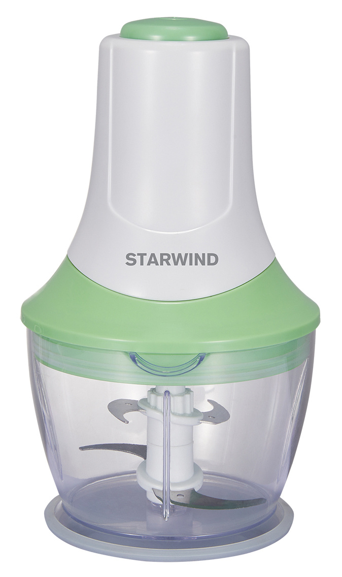 Измельчитель электрический Starwind SCP2010 1л. 300Вт белый/зеленый