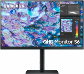 Монитор Samsung 27" S27F610EAIXCI черный IPS LED 5ms 16:9 HDMI матовая HAS Piv 1000:1 300cd 178гр/178гр 2560x1450 100Hz DP 2K
