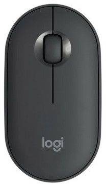 Мышь Logitech Pebble M350 темно-серый оптическая (1000dpi) беспроводная BT/Radio USB (2but)