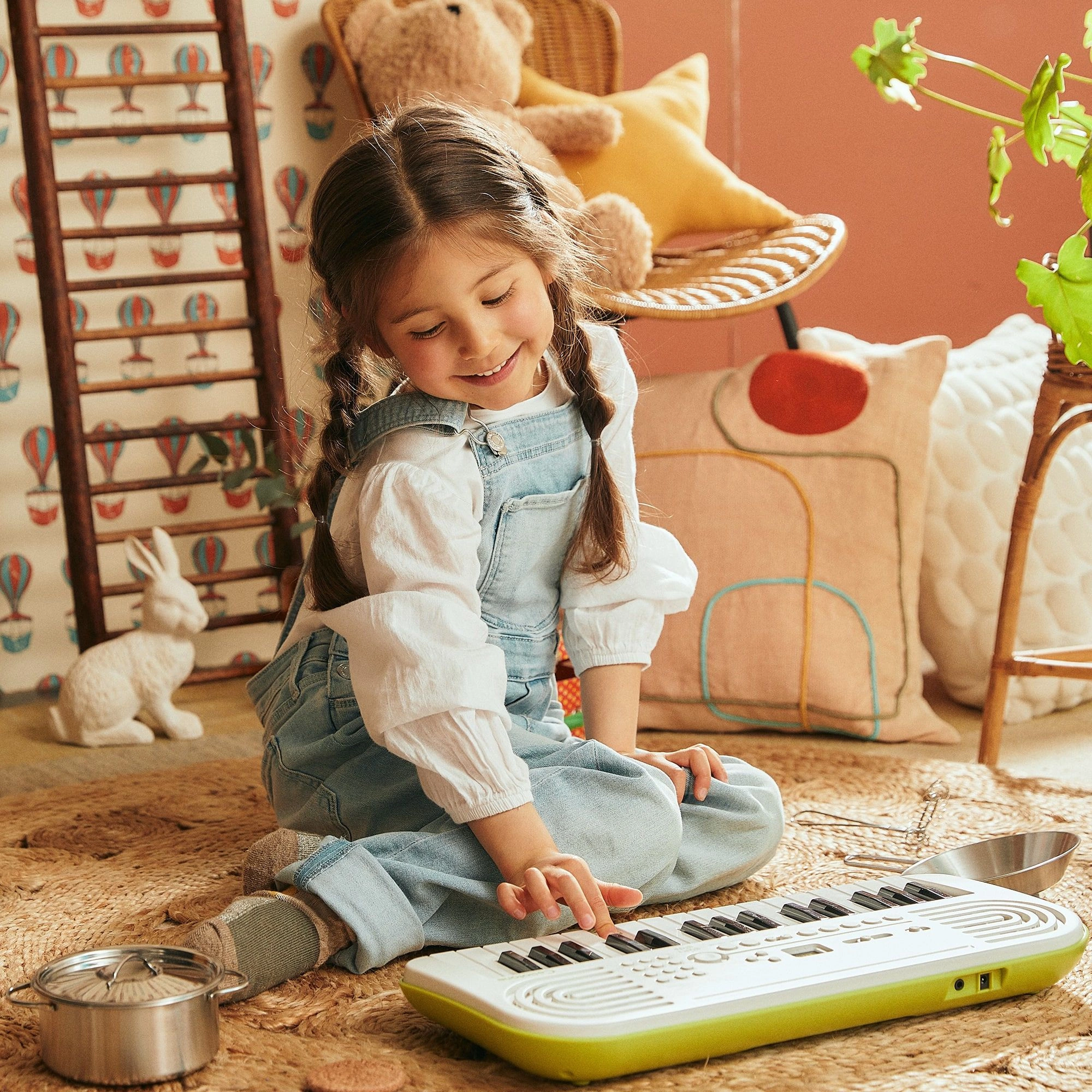 Синтезатор Casio SA-50 32клав. зеленый/белый