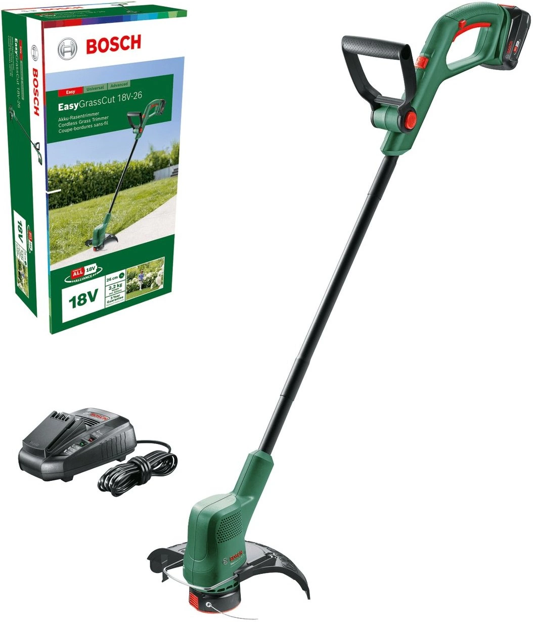 Триммер электрический Bosch EasyGrassCut 18-26 аккум. неразбор.штан. реж.эл.:леска