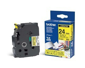 Картридж ленточный Brother TZE651 черный на желтом 24x8 для Brother P-Touch
