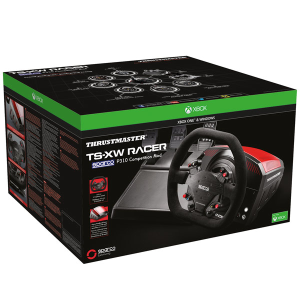 Руль ThrustMaster TS-XW Racer EU Version 14кноп. (с педалями) черный/красный